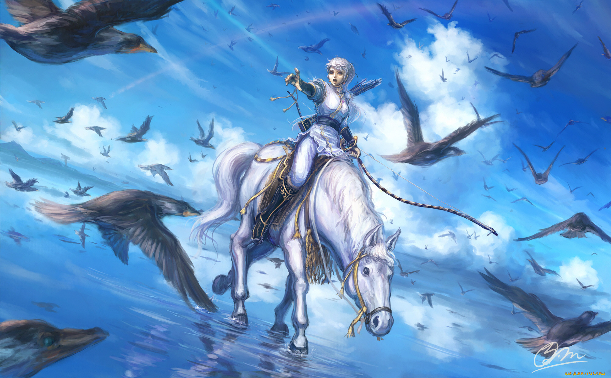 Рыцарь на коне аниме
